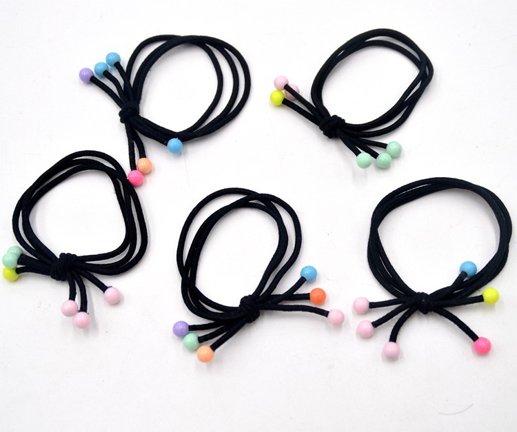 Sét 10 dây buộc tóc hạt nhỏ cherry siêu xinh
