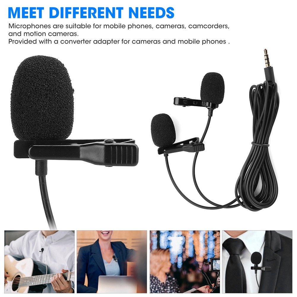 Mini Microphone Lavalier Phone Microphone for Mobile Phone iOS Android Karaoke