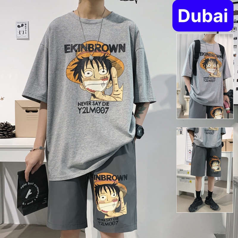 ĐỒ BỘ THỂ THAO HOẠT HÌNH ONE PIECE EKINBROWN SIÊU HOT HÈ 2022 , SET ĐỒ BỘ THỂ THAO, ĐỒ BỘ TẬP GYM MANG Ở NHÀ VÀ ĐI CHƠI , ĐỒ BỘ NAM PHONG CÁCH CAO CẤP - DUBAI FASHION