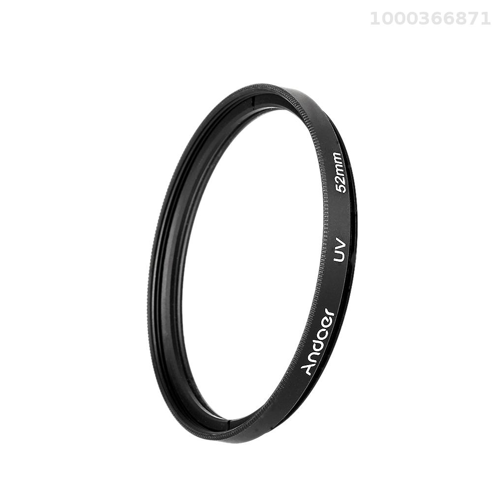 Andoer 52mm UV Ultra-Violet thấu kính lọc bảo vệ cho Canon DSLR máy ảnh