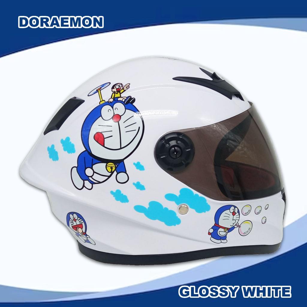 doraemon motorcycle helmet Kojozone Famous Japanese Cartoon Robotic Cat Die Cut Vinyl Decal Sticker for Car Truck Laptop Toybox Window Skatboard Decor (5", White) The RoboCat from the Future is the 8th release in the Series of Cyber/Mecha Designs This highly detailed rubber patch comes with 6 (152mm) height Anyone know what this helmet