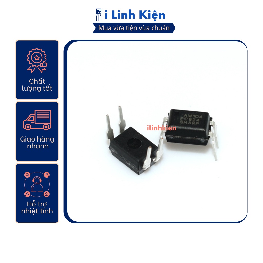 Ic quang PC814 DIP-4/SOP-4 chính hãng Sharp