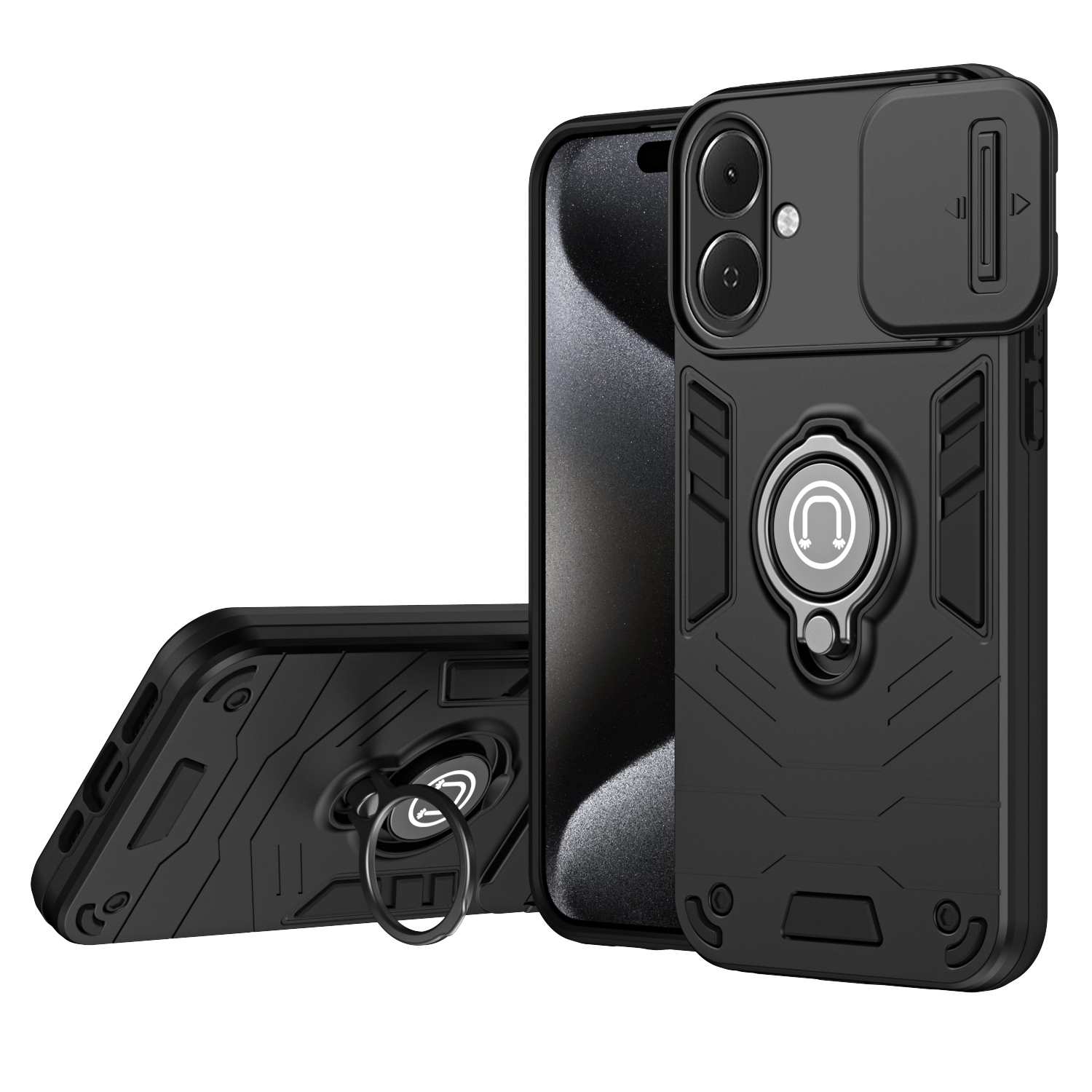 For infinix smart 10 Plus Design Phone Case Shockproof Armor iron Metal Ring Kickstand Bracket Casing for infinix smart 10+ Design Cover Casing HP.