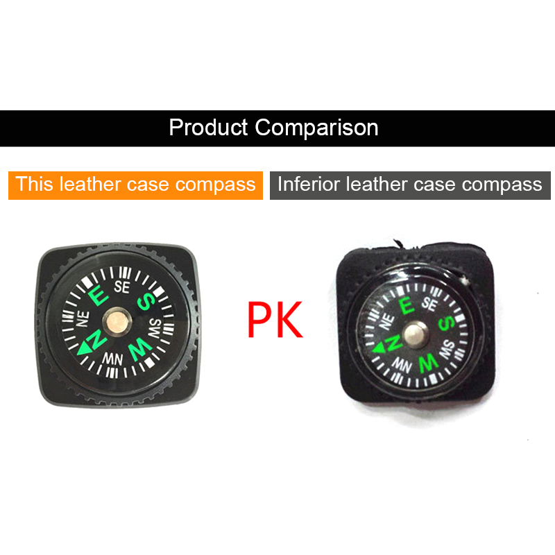 Mini Wristband Compass Portable Detachable Compass Outdoor Camping Hiking Travel Emergency Survival Navigation Tool. 