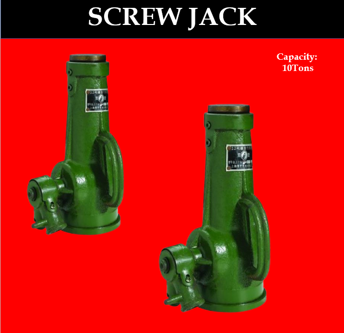 TOYU 5T 10T Screw Jack Car Lift Used Screw Bottle Jack Iron Cast Mechanical Lifting Spiral Screw