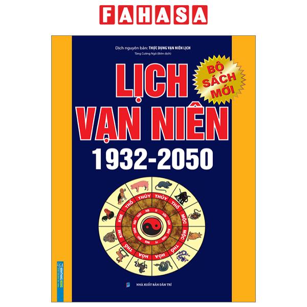 Fahasa - lịch vạn niên 1932-2050 - bìa cứng
