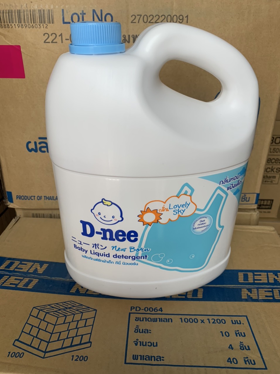 Nước Giặt Xả Dnee 3 Lít Thái 2 in 1 (MÀU XANH/HỒNG/TÍM )