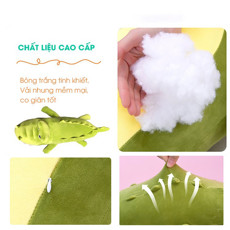 Gấu bông cá sấu răng