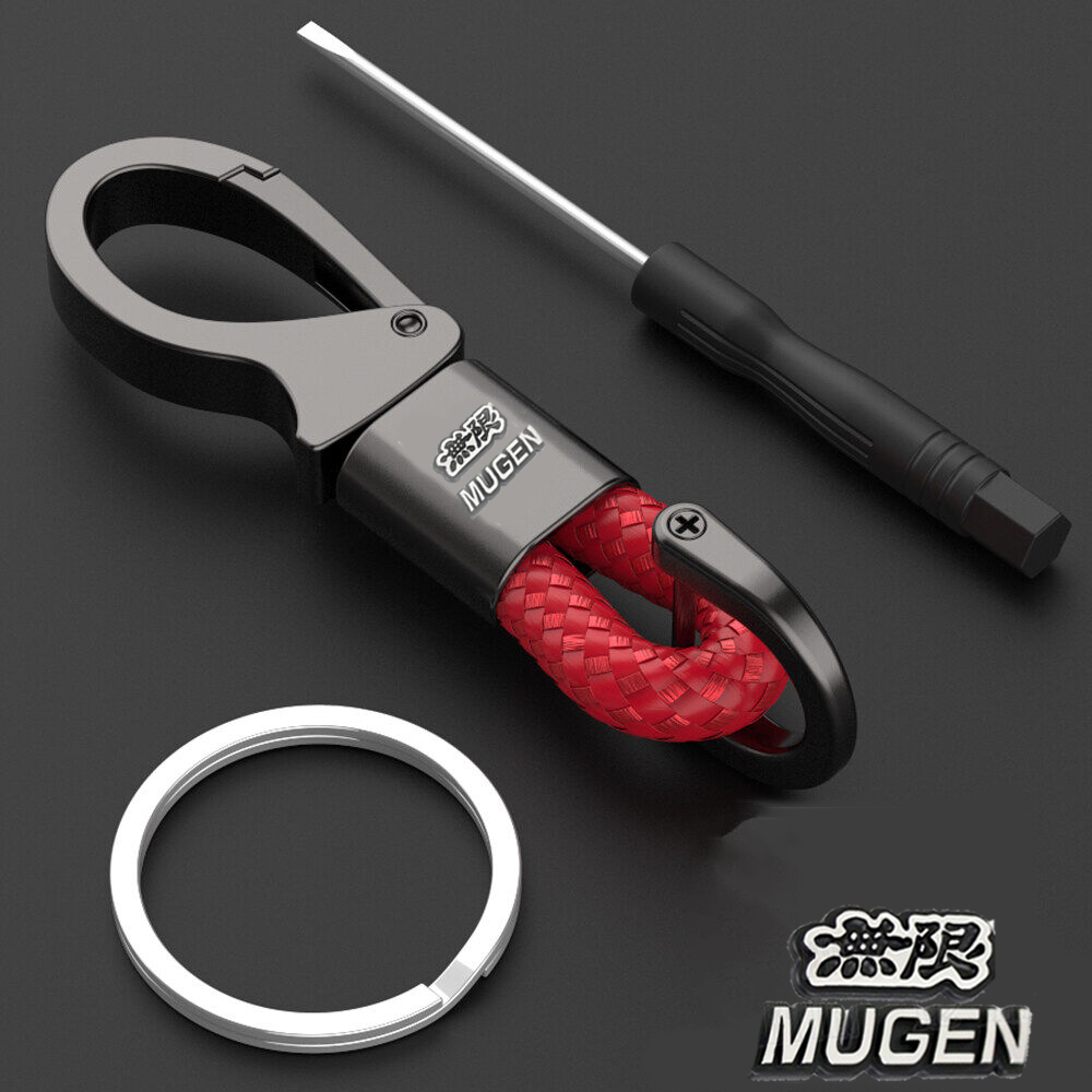 LAIFU for HONDA Car Metal Leather Keychain Creative LOGO Fashion Car Key Ring Accessories Men's High Quality Anti-lost Key Accessories