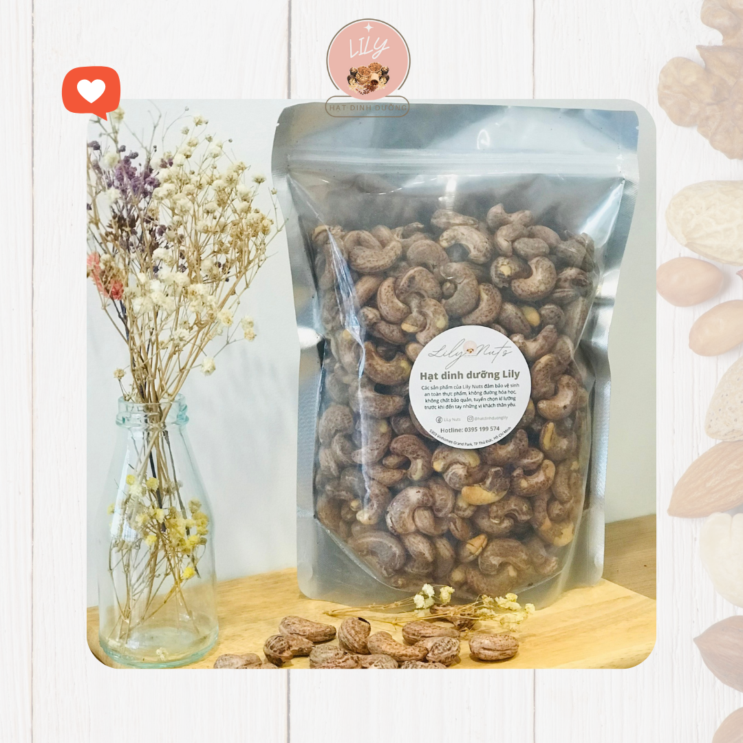 Hạt điều lụa rang muối Bình Phước – Lily Nuts