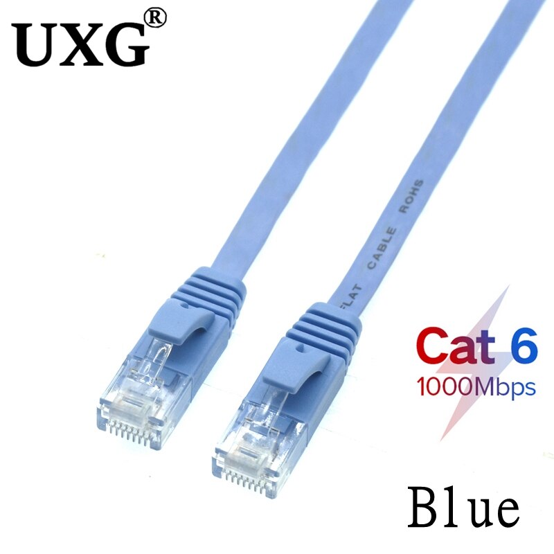 0.2m 0.5m 1m 3m 5m-30m cat6 flat ethernet cable rj45 patch lan cat 6 network 32awg cable for computer router laptop machine room