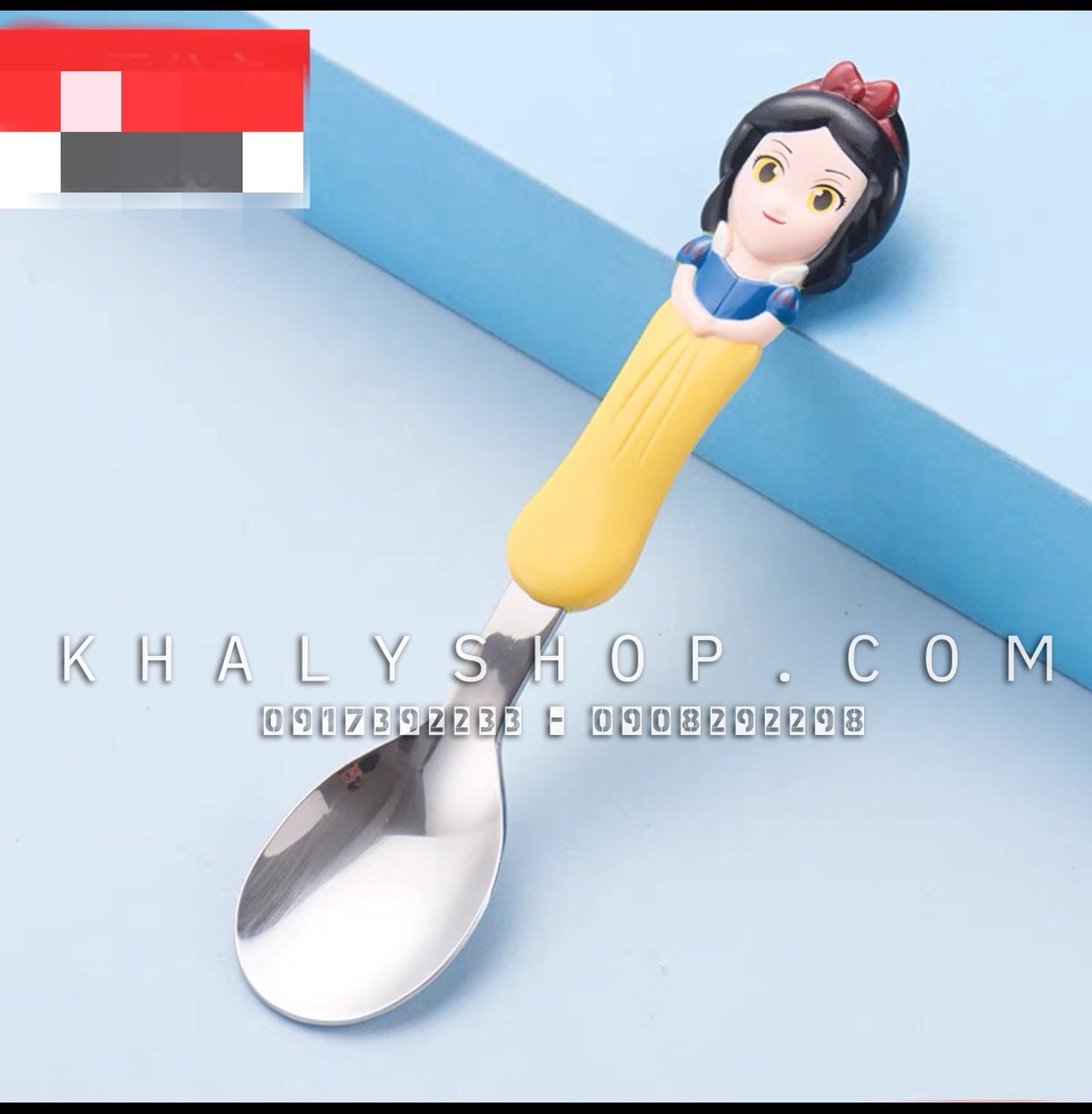 Muỗng ăn inox 3D hình nhân vật siêu cute cho các bé