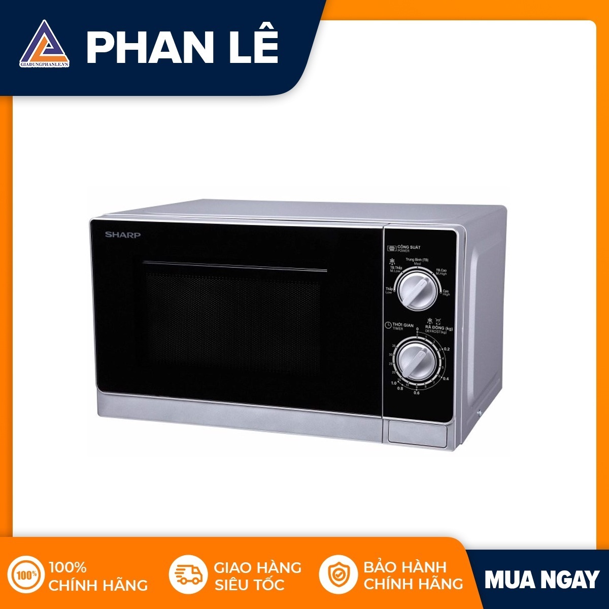 Lò vi sóng Sharp R-205VN(S) 20 lít
