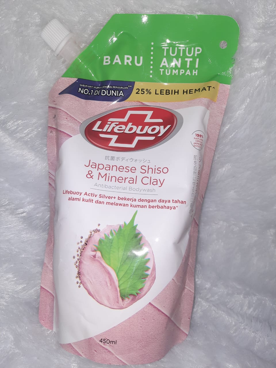 Lifebuoy Japanese Shiso & Mineral Clay 450 ML / Sabun Cair Lifebuoy
