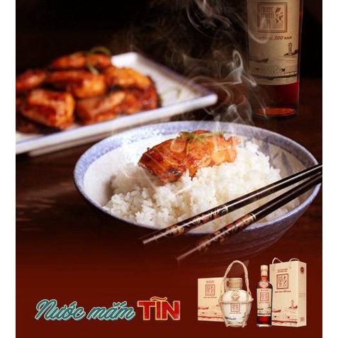 Nước mắm Tĩn 40N chai thủy tinh 500ml -Leaf organic