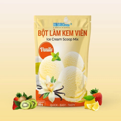Bột Làm Kem Viên Vị Vani