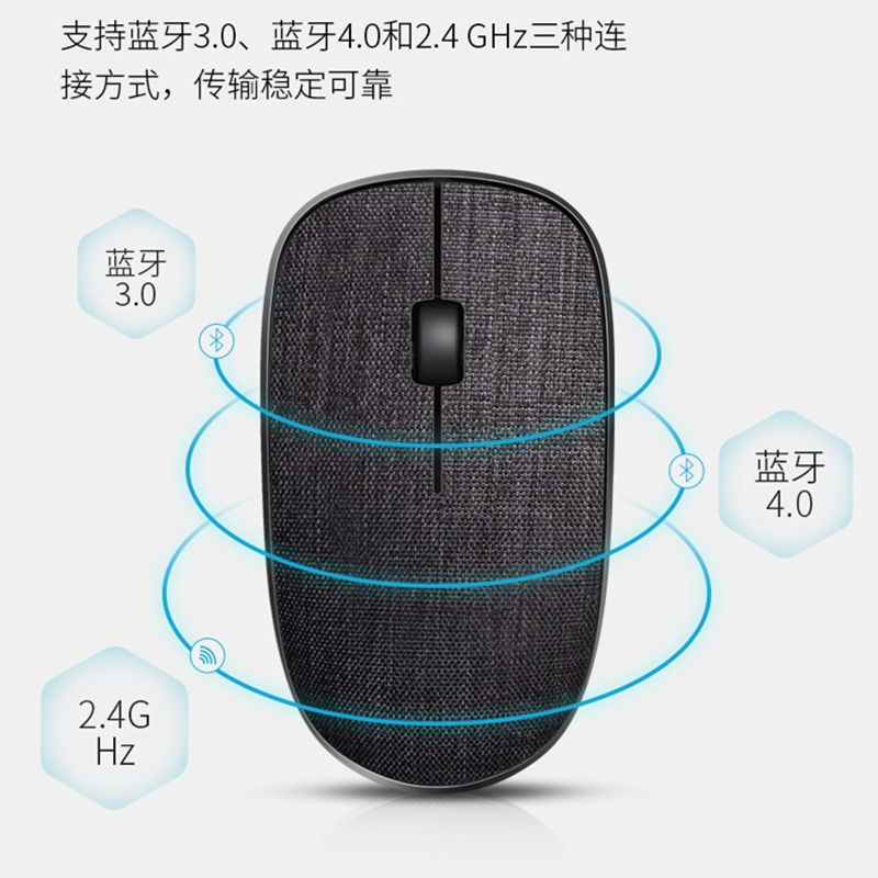Rapoo 3500/M200Gplus Wireless 4.0 Bluetooth Mouse Mute Fabric Notebook Android Phone Tablet