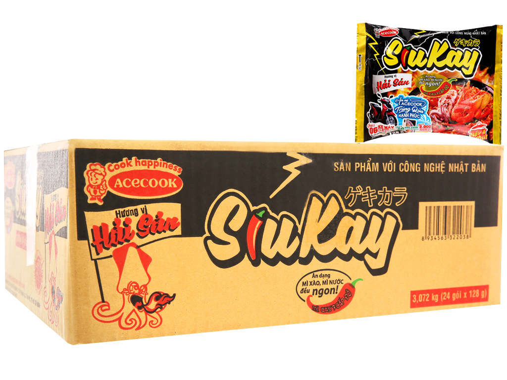 Mì Siukay Hải sản 128gr