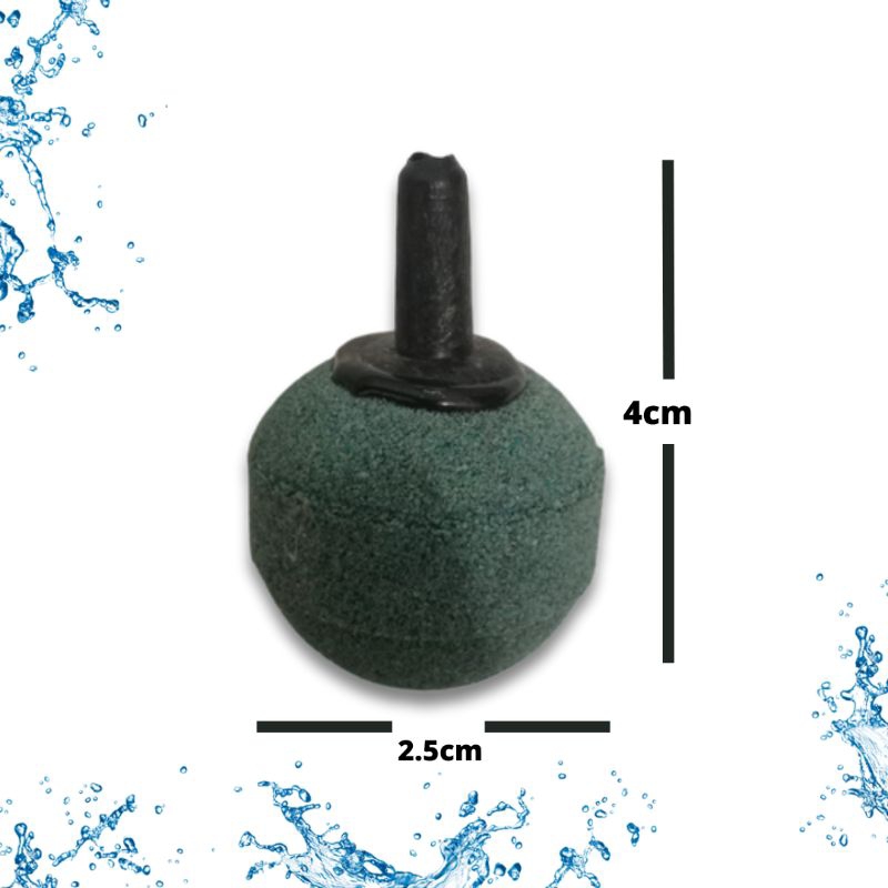 Batu Aerator Aerasi / Airstone Pemecah Gelembung Udara Airstone BULAT BAKSO 2,5CM