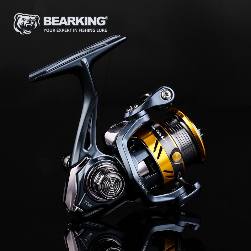 Bearking Ultralight Fishing Reel 500 800 1000 Spinning Reel 7+1BB 5.4：1  Gear Ratio For Saltwater Freshwater