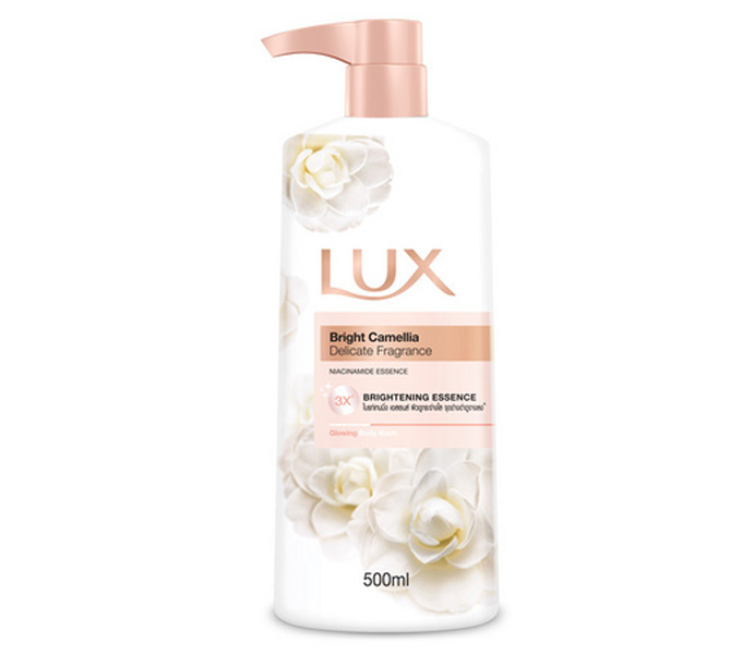 Thailand product Lux Bright Camellia Delicate Fragrance Essence Body wash 500 Ml.