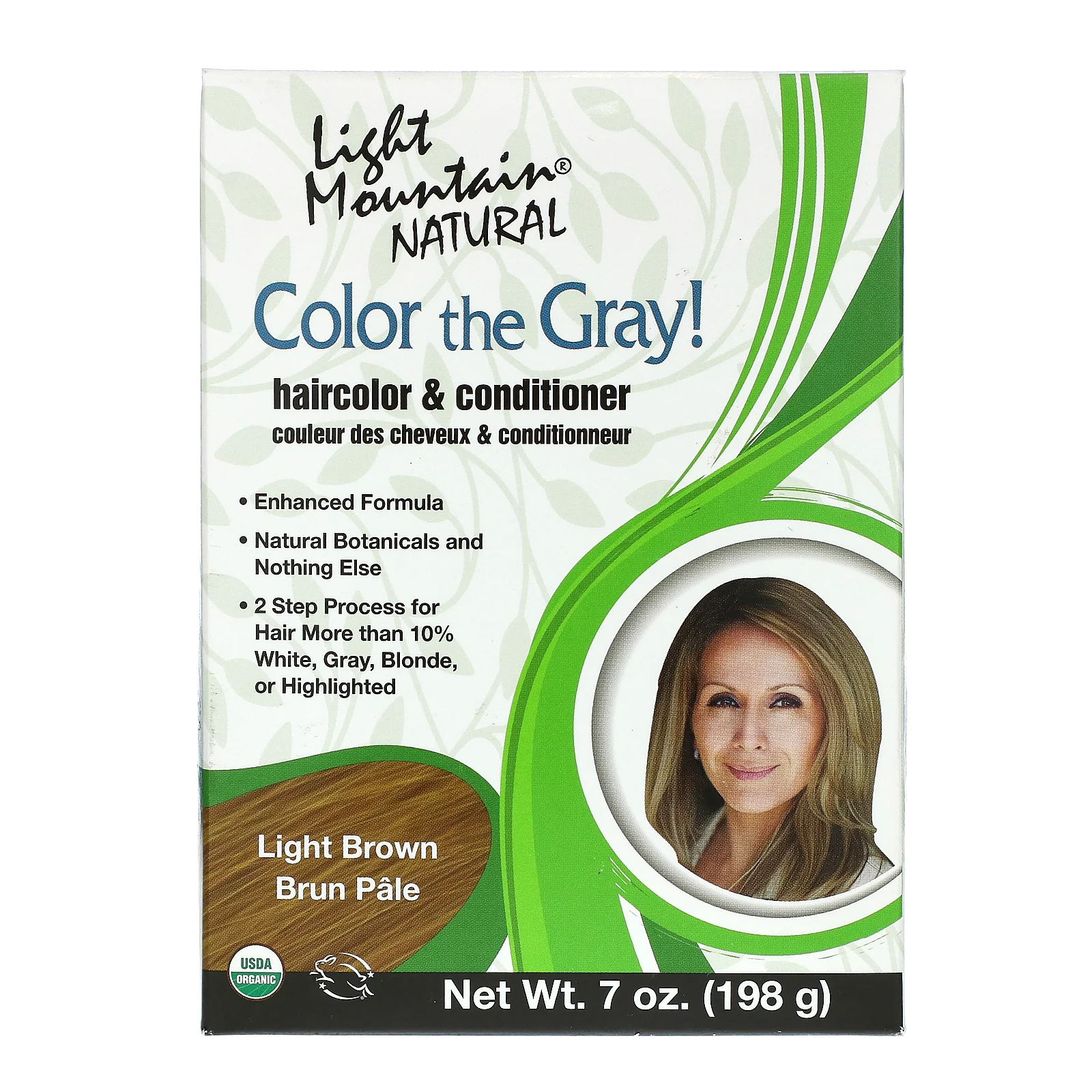 Light Mountain Henna, Color the Gray!, Natural Hair Color & Conditioner(197  gm) | Lazada Singapore