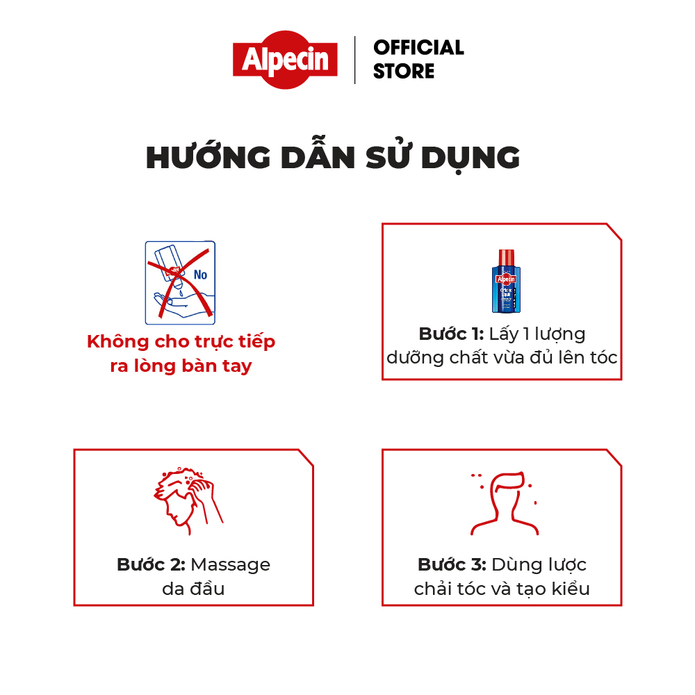 Dưỡng chất ngăn rụng tóc kích thích mọc tóc Caffeine Alpecin Liquid 75ml - Mini size