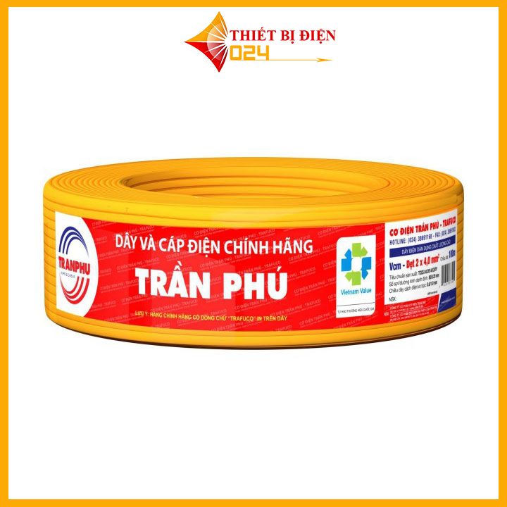 Dây Điện Đôi Trần Phú 2cx1.5mm ( 1 mét )