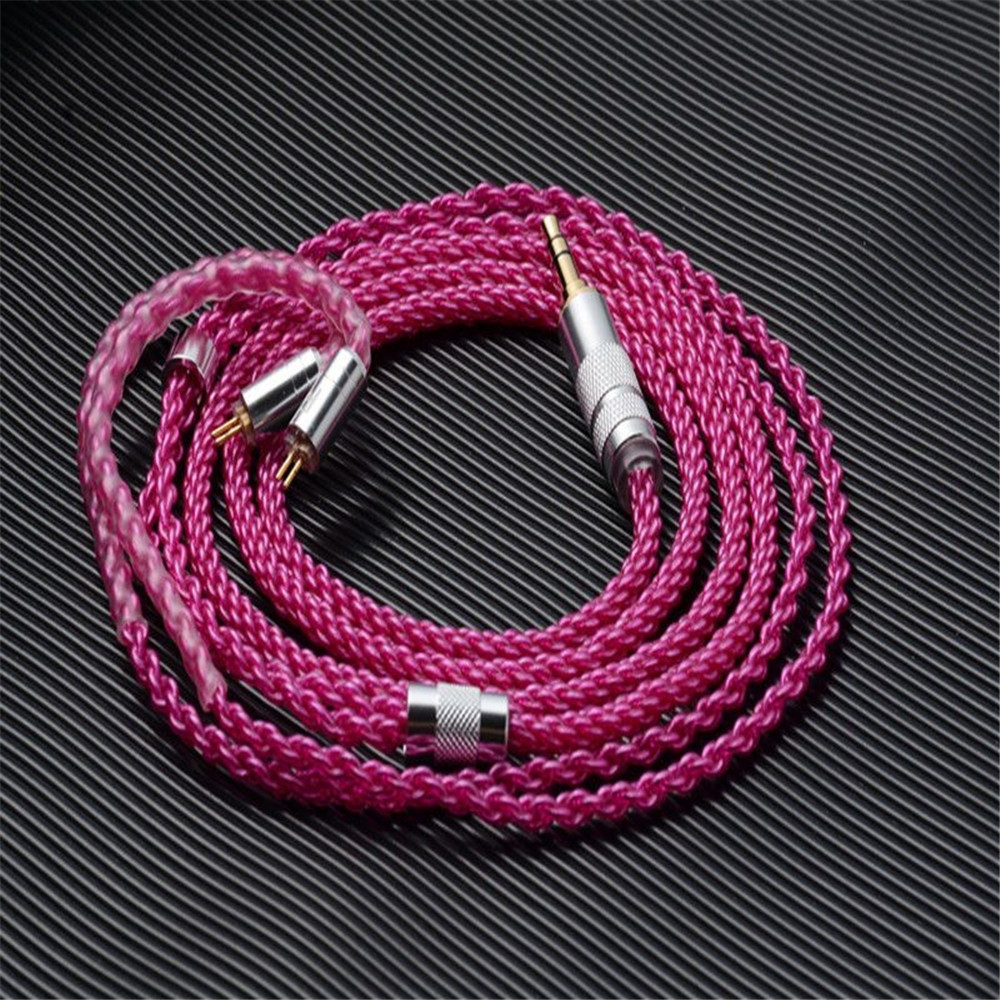 FENGRU%20Rouge%208%20Strand%20152%20Core%20Braided%20OFC%20Silver%20Plated%20Earphone%20Upgrade%20Cable%20MMCX%202Pin%200.78%20Headphone%20Wire%20for%20Zero%20Timeless%20-%20Image%204