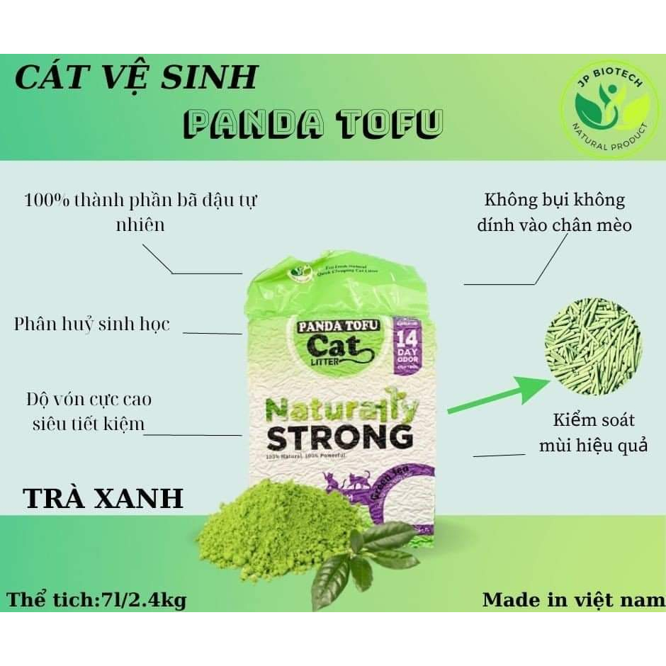 Cát đậu nành Tofu Panda 7L / 2.4kg
