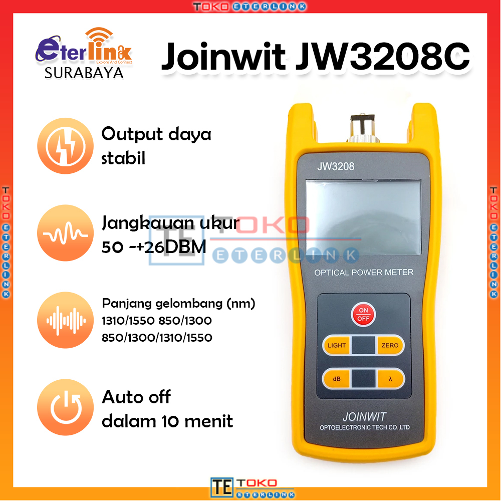 [BISA COD] OPM Optical Power Meter JOINWIT JW3208 Fiber Optik Cable