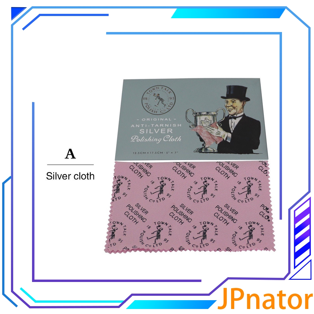 【Great Selection】 JPnator Jewelry Cleaning Polishing Cloth Buckskin Velvet Sterling Silver Gold Pla