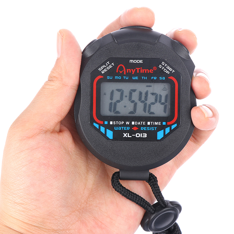 Hajimi Đồng hồ bấm giờ bấm giờ chuyên nghiệp kỹ thuật số LCD Đồng hồ bấm giờ bấm giờ cầm tay
