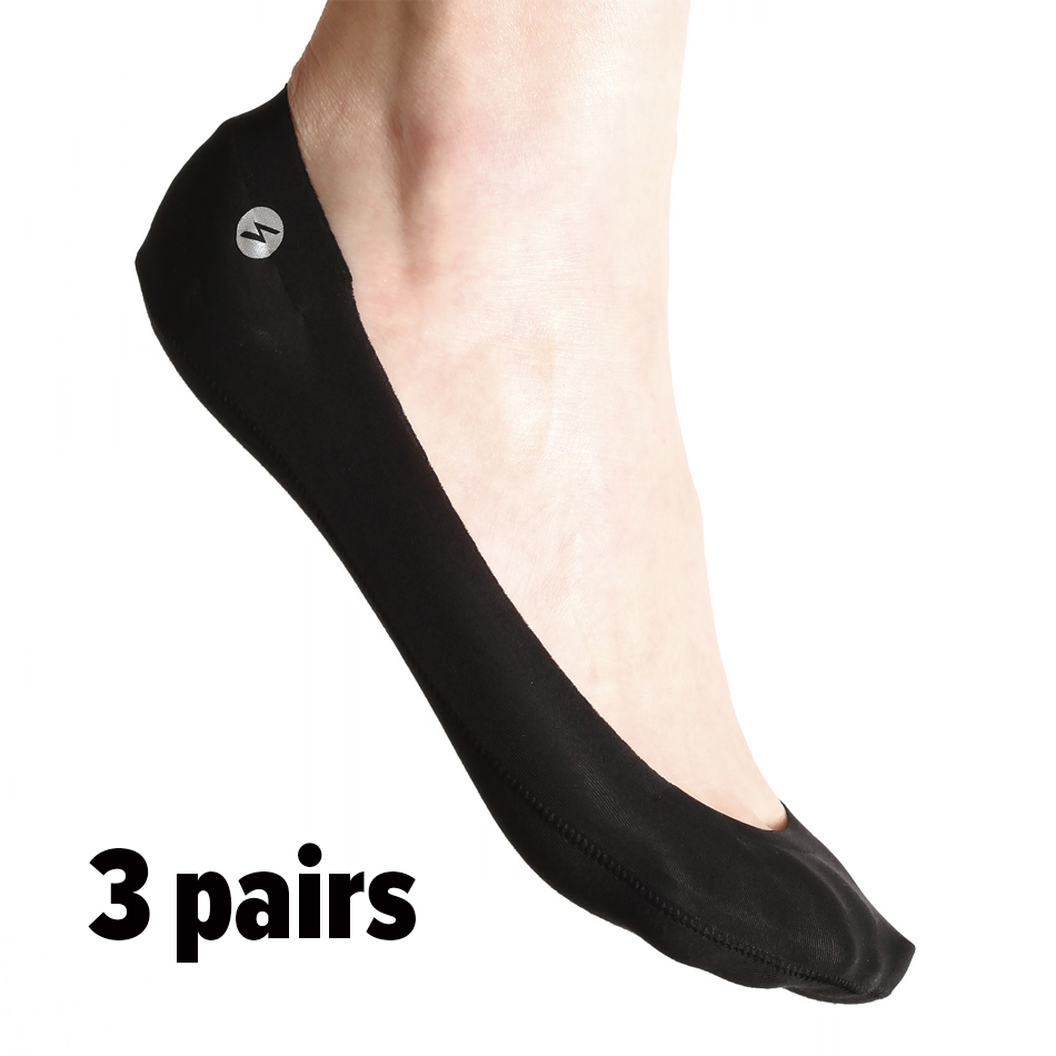 Storm Empire by Elago No Show Women's socks [3 Pairs] [Non Slip] [Low