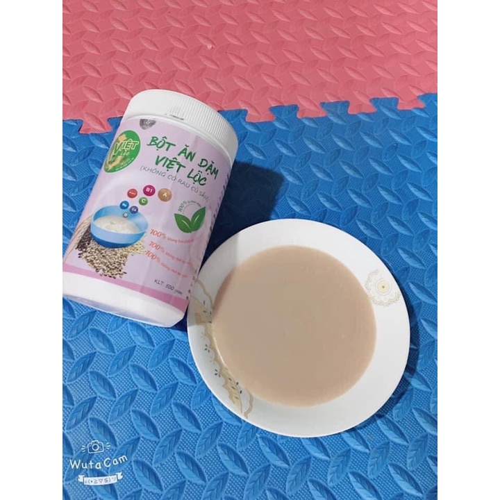Bột ăn dặm Việt Lộc cho bé từ 4 tháng trở lên( 2 hộp 1 ký ,freeship)