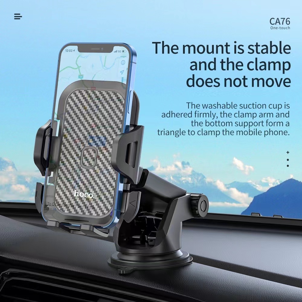 Hoco Ca76 Hoco CA76 Car Holder ที่จับมือถือติดกระจกและคอลโซลรถ | Lazada.co.th