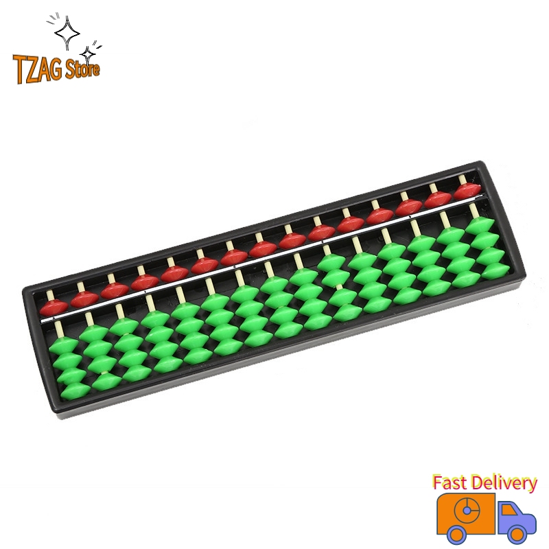 TZAG Kids Abacus 15 Digits Arithmetic Abacus Kids Maths Calculating Tool Teaching Aids Educational Toys For Boys Girls Gifts