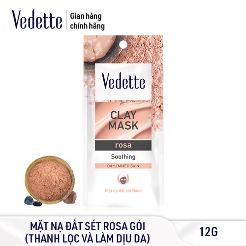 Mặt nạ đất sét Vedette Rosa 12g MNDS-RS-GG0012