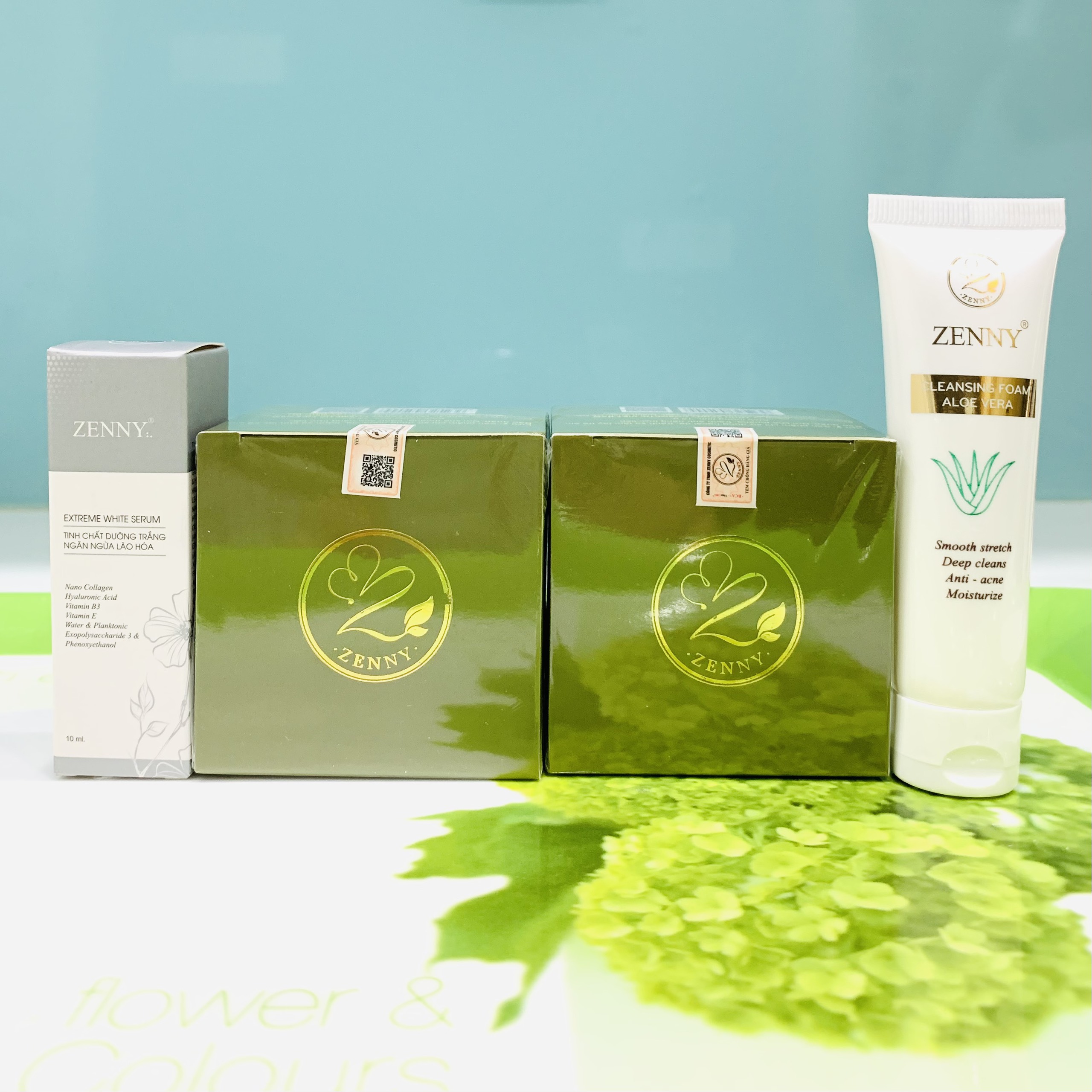 Combo 2 Hộp Kem Zenny Đêm( Tặng Kèm Serum và Srm 20g)