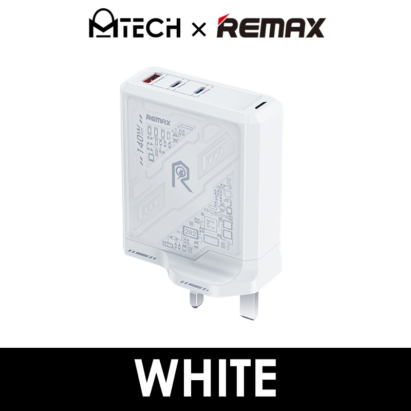 MTech Power REMAX RP-U106 Mecha Warrior Series 140W 2C+1A GaN Charger ...