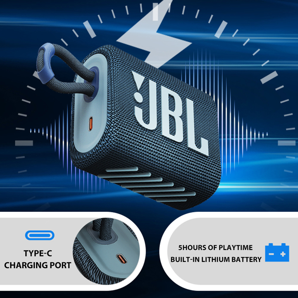 Cho Jbl Go3 Loa Không Dây Tương Thích Bluetooth Bric Thế Hệ Thứ 3 Âm Thanh Chống Nước Âm Thanh Ngoài Trời Pin Sạc thumbnail