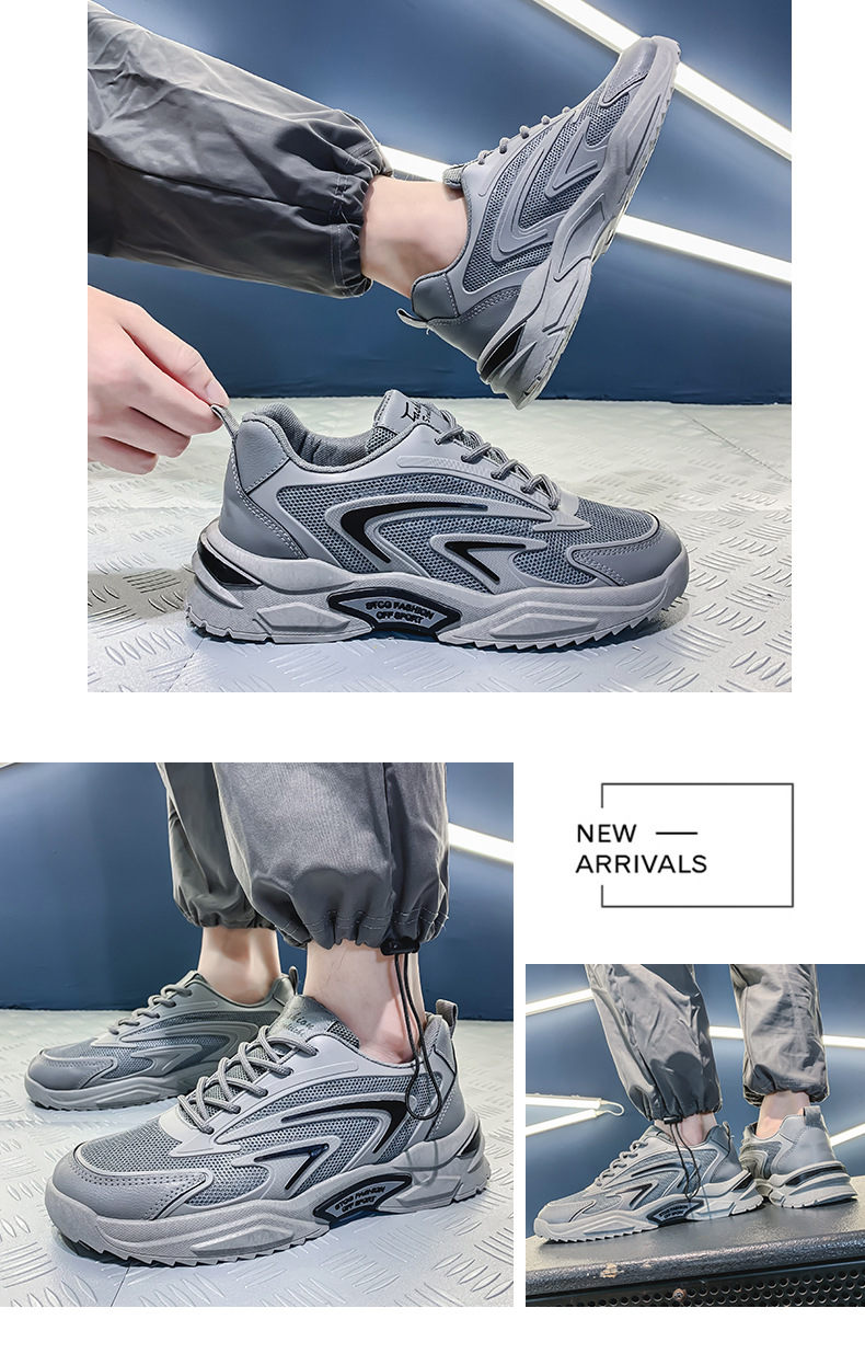 GIÀY NAM SNEAKER XÁM, ĐEN