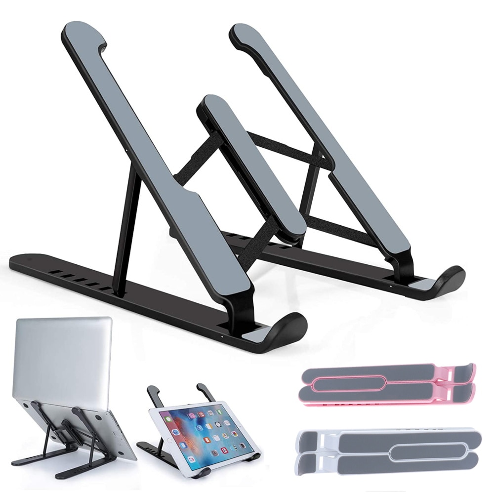 Foldable Laptop Stand Adjustable Support Base Notebook Stand For Macbook Pro Non-Slip Riser Cooling Bracket For Laptop & Tablet
