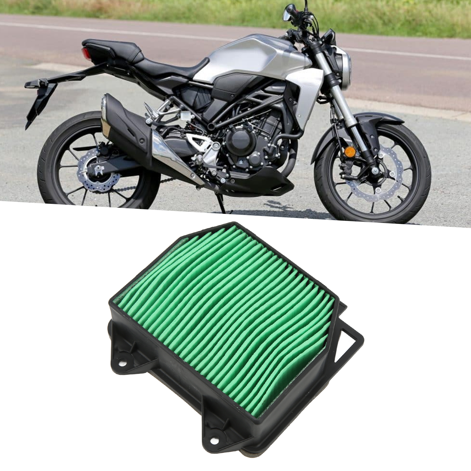 Engine Air Filter Long Lasting Large Filtering Area Air Filter Element for Motorcycle Accessories