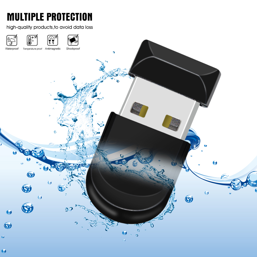 Mini Usb Flash Drive Super tiny 64GB 32GB 16GB 8GB 4GB Pen Drive usb 2.0 Pendrive Memory Stick Waterproof Flash Disk Gift. 