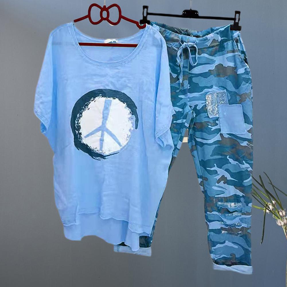 1%20Set%20T-shirt%20Pants%20O-Neck%20Two%20Piece%20Set%20Asymmetrical%20Lace-up%20T-shirt%20Pants%20-%20Image%2010