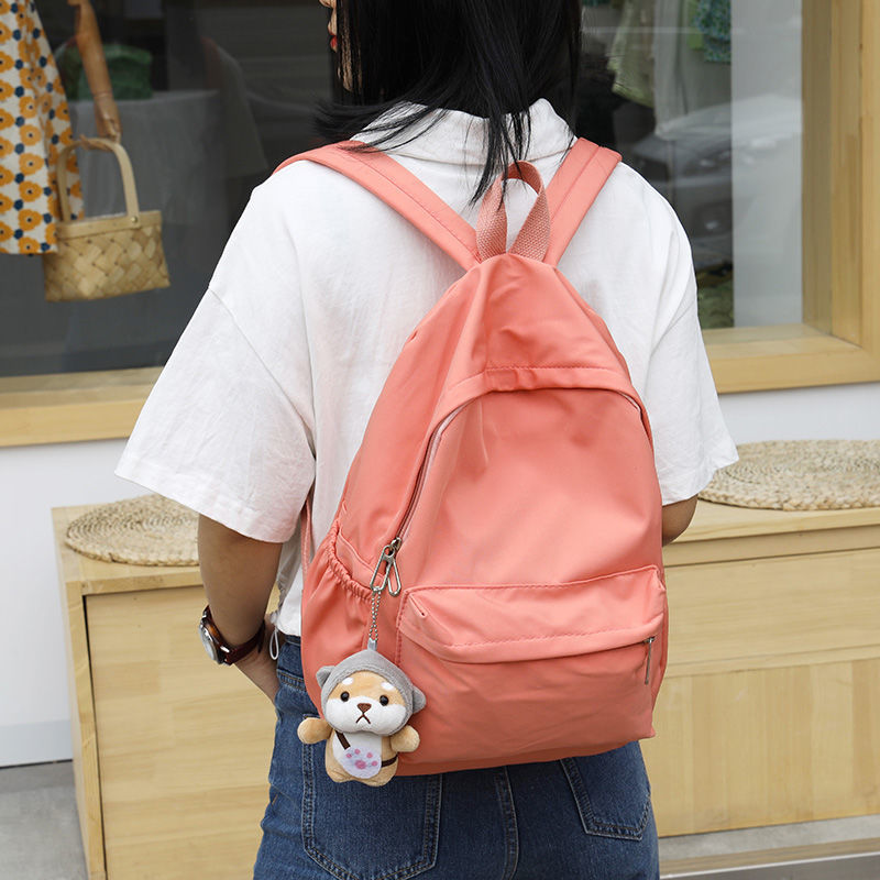 TG Ba Lô Học Sinh, Ba Lô Đơn Giản Màu Trơn Phiên Bản Hàn Quốc Mới Cho Nữ, Cặp Đi Học Sức Chứa Lớn Cho Nam Sinh, Cặp Du Lịch