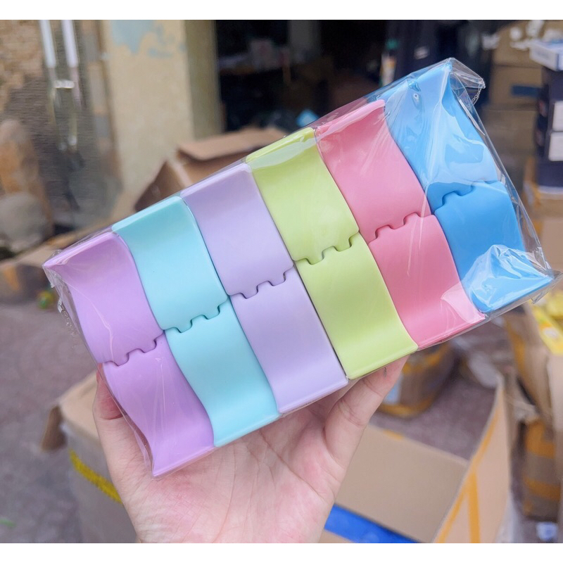 Combo 12 Kẹp Càng Cua Tóc Trơn MIx