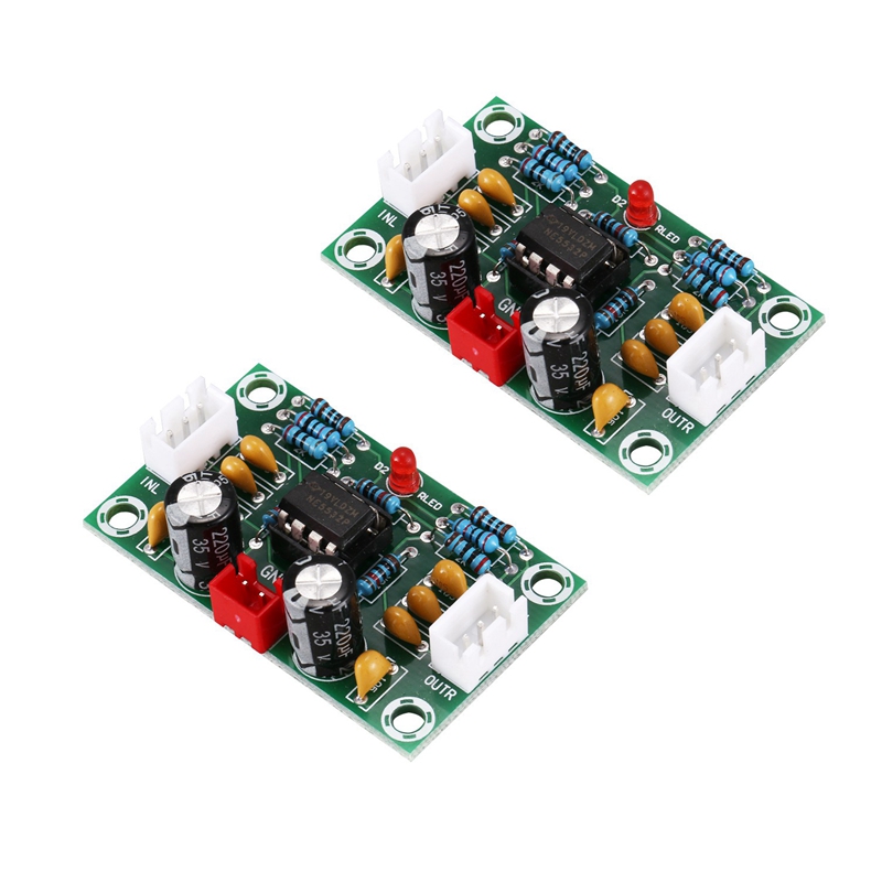 2X Mini Preamp Op Amp Module Amplifier Dual Channel NE5532 Preamplifier