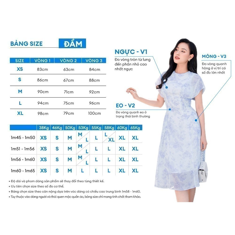 Đầm sơ mi tay lật thời trang GUMAC DE01073